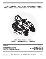 MTD AutoDrive 600 series Parts Manual предпросмотр