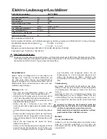 Предварительный просмотр 9 страницы MTD BVT 2500E Operating Instructions Manual