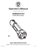 MTD GENUINE 49MRBESY953 Operator'S Manual предпросмотр