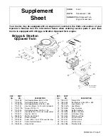 MTD GT1822 Supplement Sheet preview