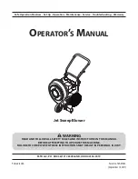 MTD Jet sweep blower Operator'S Manual предпросмотр