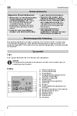 Предварительный просмотр 6 страницы MTD K 17 Original Operating Instructions