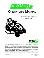 MTD M3800S-BN Operator'S Manual предпросмотр