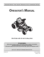 Предварительный просмотр 1 страницы MTD Mini-Rider Operator'S Manual