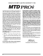 Preview for 22 page of MTD MP425 Operator'S Manual