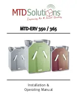 Preview for 1 page of MTD MTD-ERV 350 Installation & Operating Manual