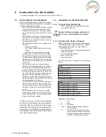 Preview for 30 page of MTD MTD-ERV 350 Installation & Operating Manual