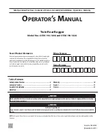 Preview for 1 page of MTD OEM-190-180A Operator'S Manual