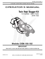 Предварительный просмотр 1 страницы MTD OEM-190-182 Operator'S Manual