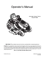 MTD P805K Operator'S Manual предпросмотр