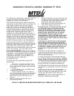 Предварительный просмотр 48 страницы MTD P805K Operator'S Manual