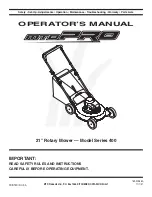 MTD Pro 400 Series Operator'S Manual предпросмотр