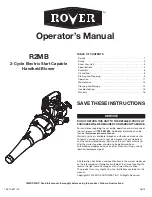 Предварительный просмотр 1 страницы MTD Rover R2MB Operator'S Manual