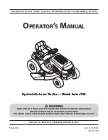 Предварительный просмотр 1 страницы MTD Series 790 Operator'S Manual