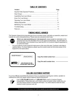 Preview for 2 page of MTD Series Z080 Operator'S Manual