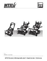 MTD SNOW BLOWERS User Manual preview