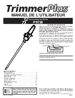 Preview for 6 page of MTD TrimmerPlus PS720 Operator'S Manual