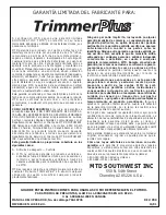 Предварительный просмотр 36 страницы MTD TrimmerPlus TP720r Operator'S Manual