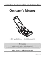 MTD VB20 series Operator'S Manual предпросмотр