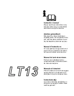 MTD White LT-13 Instruction Manual preview