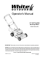 Предварительный просмотр 1 страницы MTD White Outdoor 12A-465E790 Operator'S Manual