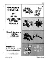 MTD Yard Machines 310 series Owner'S Manual preview