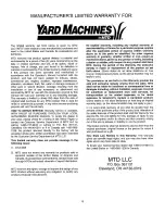 Предварительный просмотр 16 страницы MTD Yard Machines 31A-020-900 Operator'S Manual