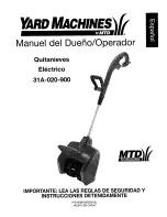 Предварительный просмотр 33 страницы MTD Yard Machines 31A-020-900 Operator'S Manual