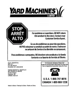 Предварительный просмотр 49 страницы MTD Yard Machines 31A-020-900 Operator'S Manual