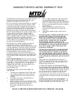 Предварительный просмотр 20 страницы MTD Yard Machines 707 Operator'S Manual