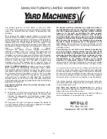 Предварительный просмотр 16 страницы MTD Yard Machines MTD25P Operator'S Manual