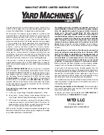 Preview for 18 page of MTD Yard Machines Y26SS Operator'S Manual