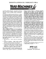 Preview for 64 page of MTD Yard Machines Y700VP Manual