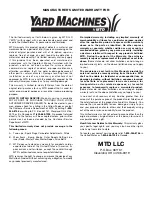 Preview for 18 page of MTD Yard Machines Y780 Operator'S Manual