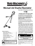 Preview for 37 page of MTD Yard Machines Y780 Operator'S Manual