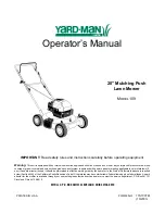 Предварительный просмотр 1 страницы MTD Yard-Man 109 Operator'S Manual