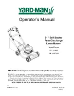 Предварительный просмотр 1 страницы MTD Yard-Man 12A-449T402 Operator'S Manual