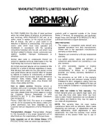 Предварительный просмотр 24 страницы MTD Yard-Man 12A-559K401 Operator'S Manual