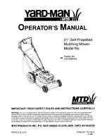 MTD Yard-Man 12A-559K402 Operator'S Manual предпросмотр