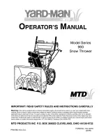 MTD Yard-Man 993 Series Operator'S Manual предпросмотр