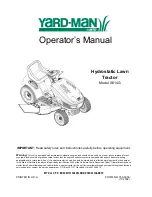 Preview for 1 page of MTD YARD-MAN X614G Operator'S Manual