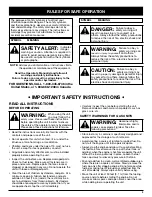 Preview for 3 page of MTD Yard-Man YM320BV Operator'S Manual