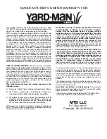 Preview for 22 page of MTD Yard-Man YM320BV Operator'S Manual