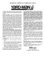 Preview for 46 page of MTD Yard-Man YM320BV Operator'S Manual