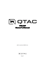 Preview for 1 page of MTech QTAC 75UHP Owner'S Manual