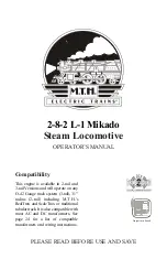 MTHTrains 2-8-2 L-1 Mikado Steam Locomotive Operator'S Manual предпросмотр