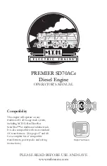 Предварительный просмотр 1 страницы MTHTrains 20-20514-1 Operator'S Manual