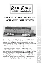 Предварительный просмотр 1 страницы MTHTrains 30-2152-0 Operating Instructions Manual