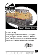 MTHTrains Dash 9 Diesel Engine Manual предпросмотр