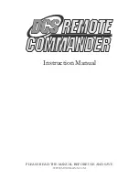 MTHTrains dcs remote commander Instruction Manual preview